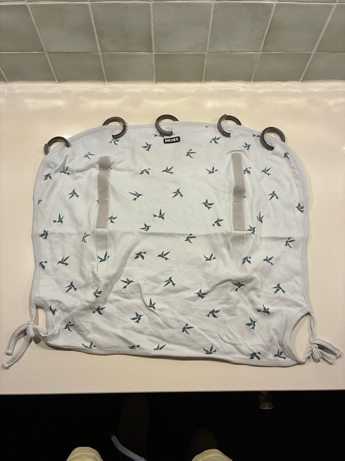 Dooky Universele Zonnekap/Parasol met Vogelprint, Ophalen of Verzenden, Gebruikt