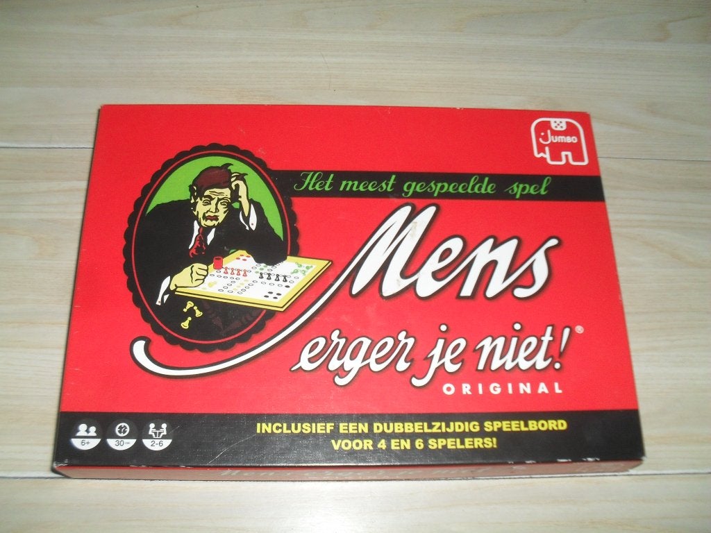 Mens erger je niet!, Een of twee spelers, Ophalen, Zo goed als nieuw, Jumbo