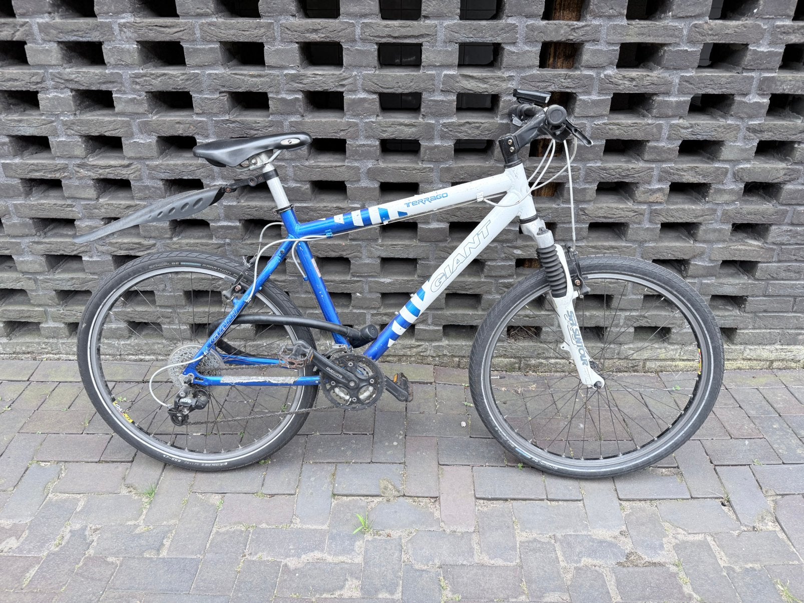 Giant Mountain Bike with Blue Decals, 57 cm of meer, Hardtail, Zo goed als nieuw, Heren