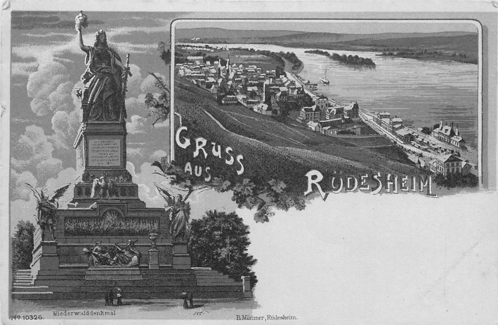 701-429-011 Rüdesheim Litho, Verzenden, Voor 1920, Duitsland