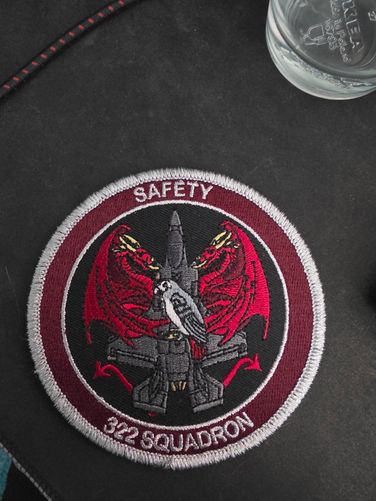322 Sqaudron safety patch, Verzamelen, Militaria | Algemeen, Verzenden, Luchtmacht, Nederland, Embleem of Badge