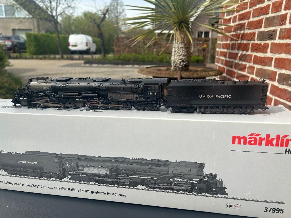 Marklin H0 37995/4014 OVP Big Boy Stoomlocomotief GEWEATHERD, Hobby en Vrije tijd, Modeltreinen | H0, Wisselstroom, Locomotief