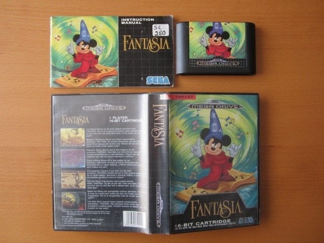 Fantasia (Mickey Mouse) Sega Mega Drive Megadrive, Spelcomputers en Games, Games | Sega, Gebruikt, 1 speler, Ophalen of Verzenden