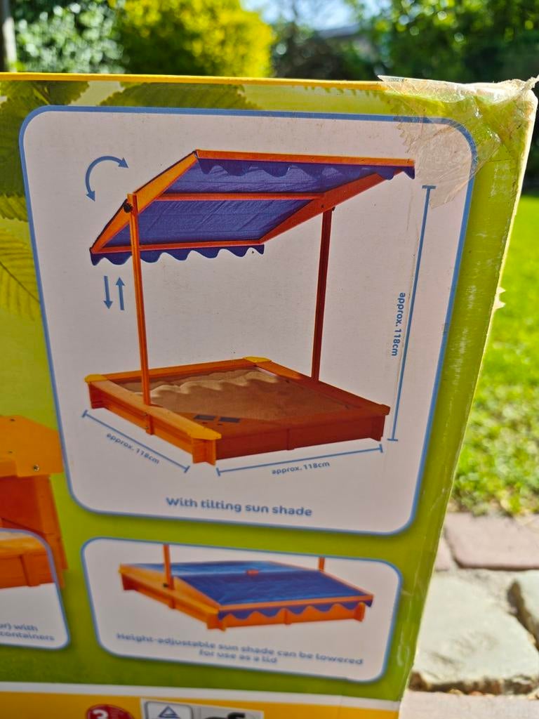 Nieuwe zandbak met afdekking, Ophalen, Onbekend, Nieuw, Playtive
