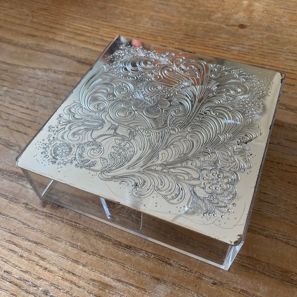 Vintage WMF S-collection perspex box doos (14x14x4,7 cm), Antiek en Kunst, Kunst | Designobjecten, Ophalen of Verzenden, Object