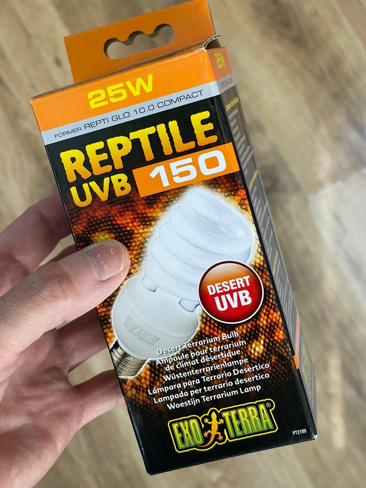 ExoTerra UVB150 25W lamp + ExoTerra basking spots 25W, Ophalen of Verzenden, Nieuw