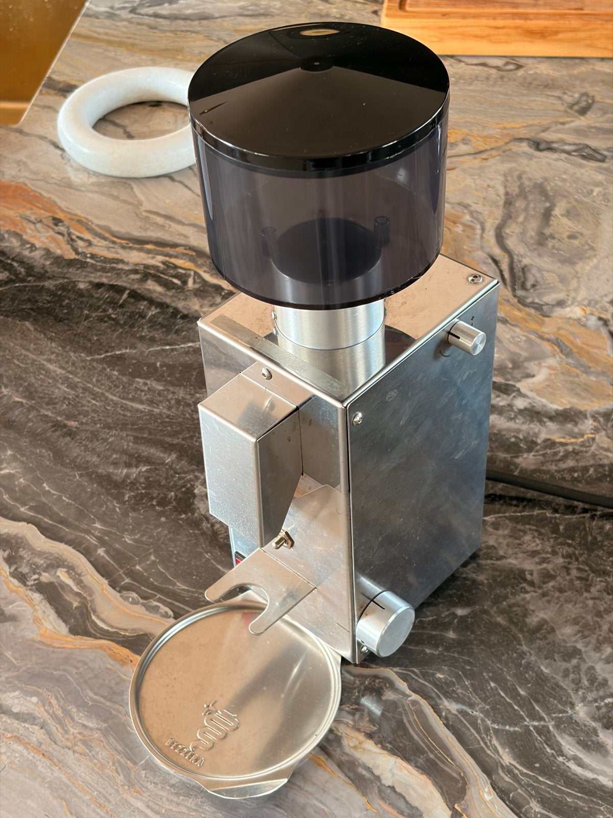 Bezzera BB005 Koffiemolen met Timer - RVS, Ophalen of Verzenden, Gebruikt, Overige modellen, Koffiebonen