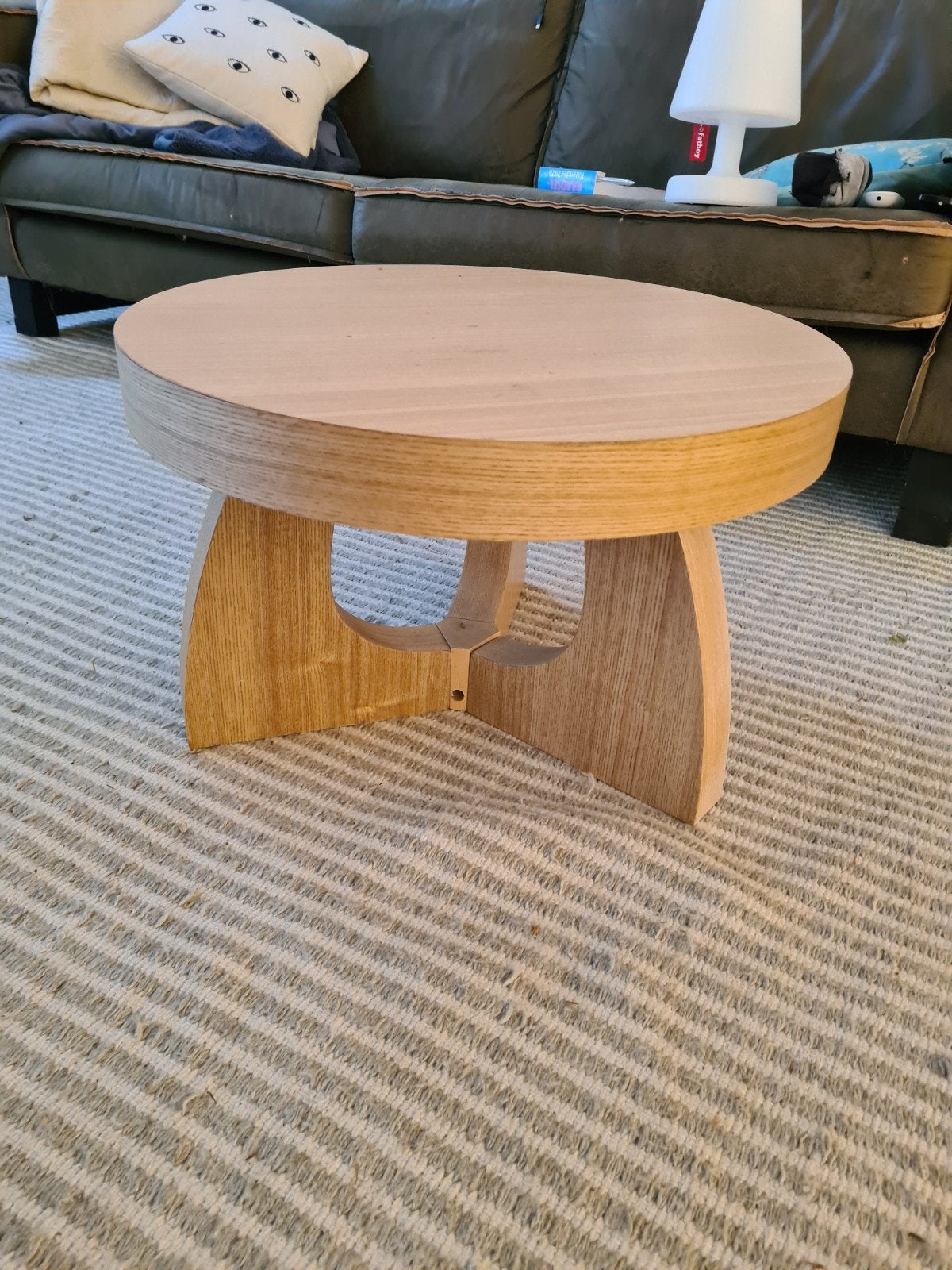 Ronde bijzettafel/salontafel - Zo goed als nieuw, Ophalen, 50 tot 100 cm, Rond, 50 tot 100 cm