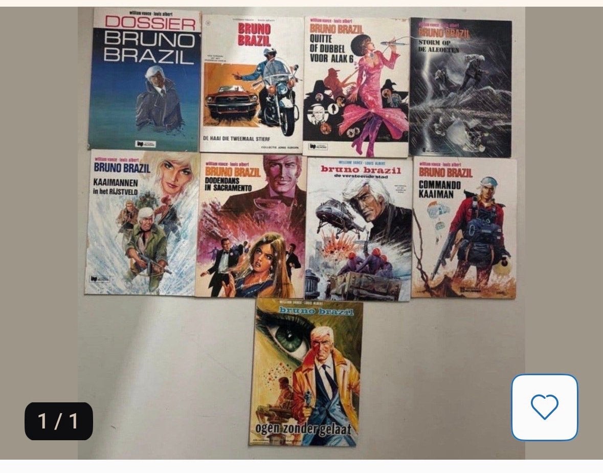 Bruno Brazil & Mac Coy stripboeken - Complete series, Boeken, Complete serie of reeks, Ophalen of Verzenden, Gelezen