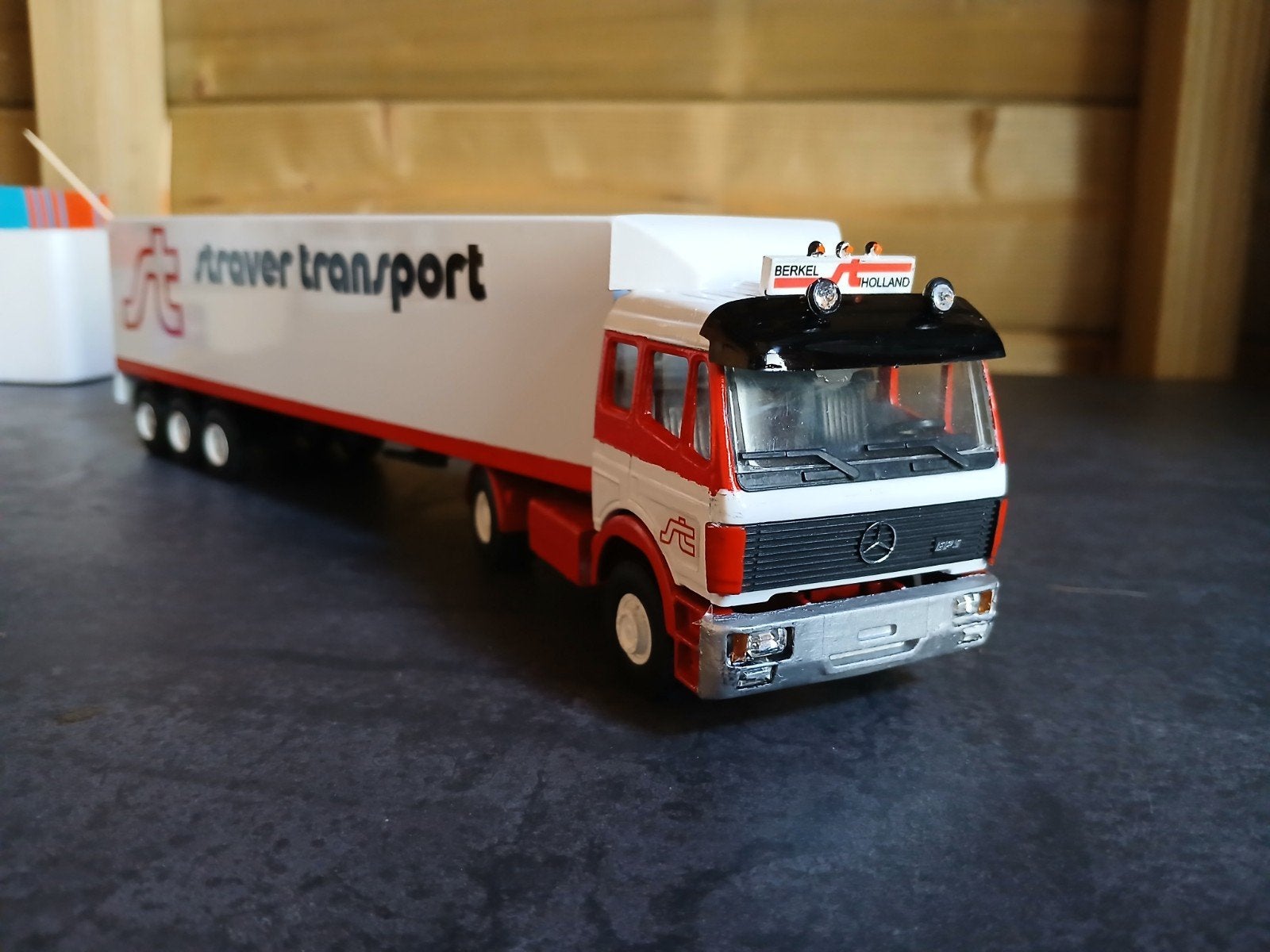 Straver transport, Hobby en Vrije tijd, Modelauto's | 1:50, Ophalen of Verzenden, Zo goed als nieuw, Bus of Vrachtwagen, Wsi