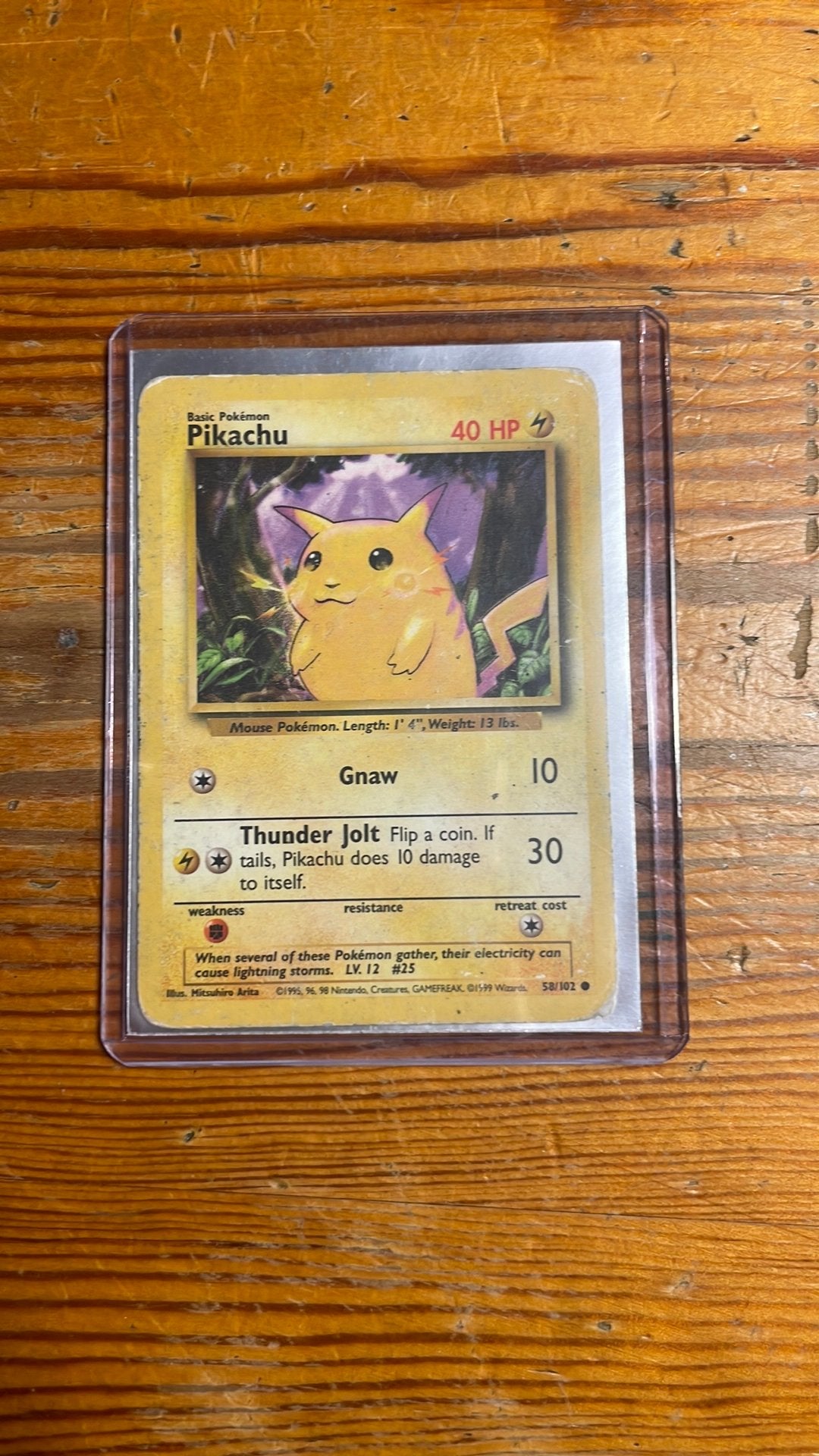 Pikachu pokémkaart, Ophalen of Verzenden, Gebruikt