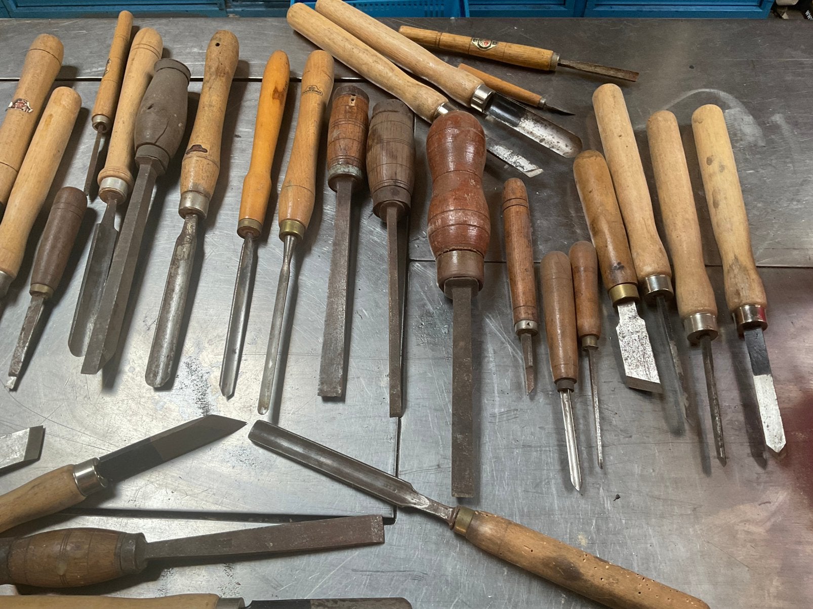 Houtdraaibeitels set - 30 stuks (waaronder Nooitgedacht), Ophalen of Verzenden, Gebruikt, Beitel, Nooitgedacht