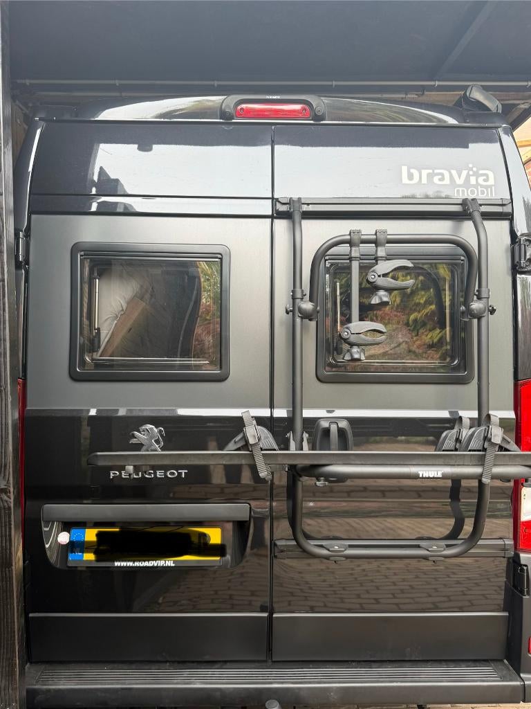 Thule fietsendrager Elite Van XT Crafter Black, Ophalen, 2 fietsen, Nieuw, Achterklepdrager