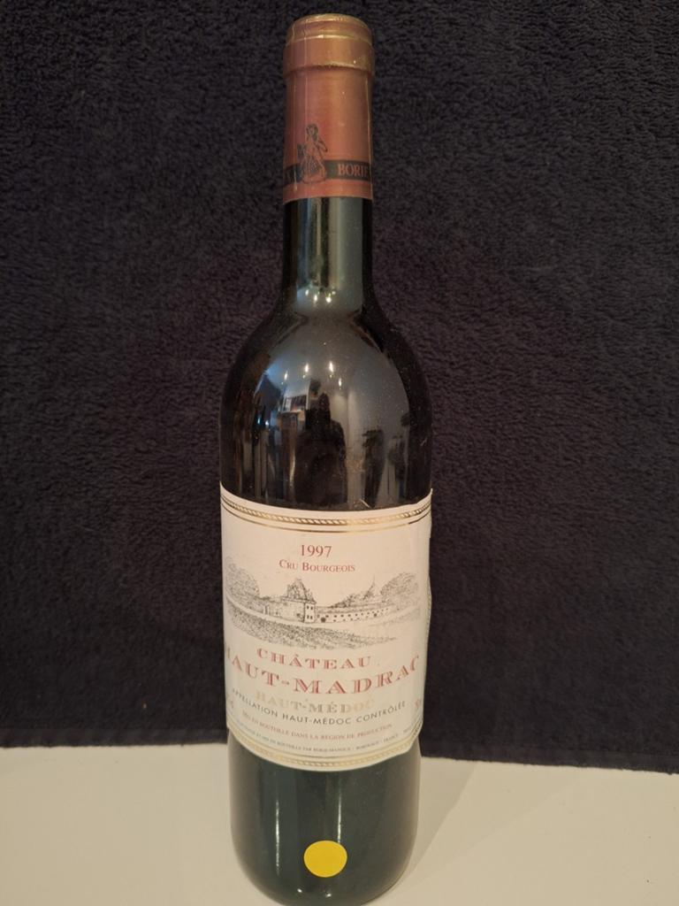 Château Haut-Madrac 1997 Cru Bourgeois, Ophalen of Verzenden, Gebruikt, Frankrijk, Rode wijn