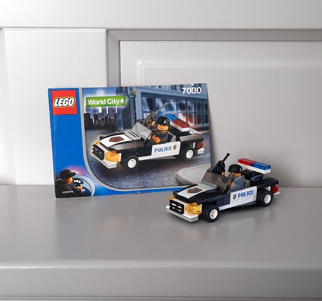 LEGO WORLD CITY 7030 POLITIE PATROUILLEWAGEN SQUAD CAR, Compleet, Lego, Ophalen of Verzenden, Complete set
