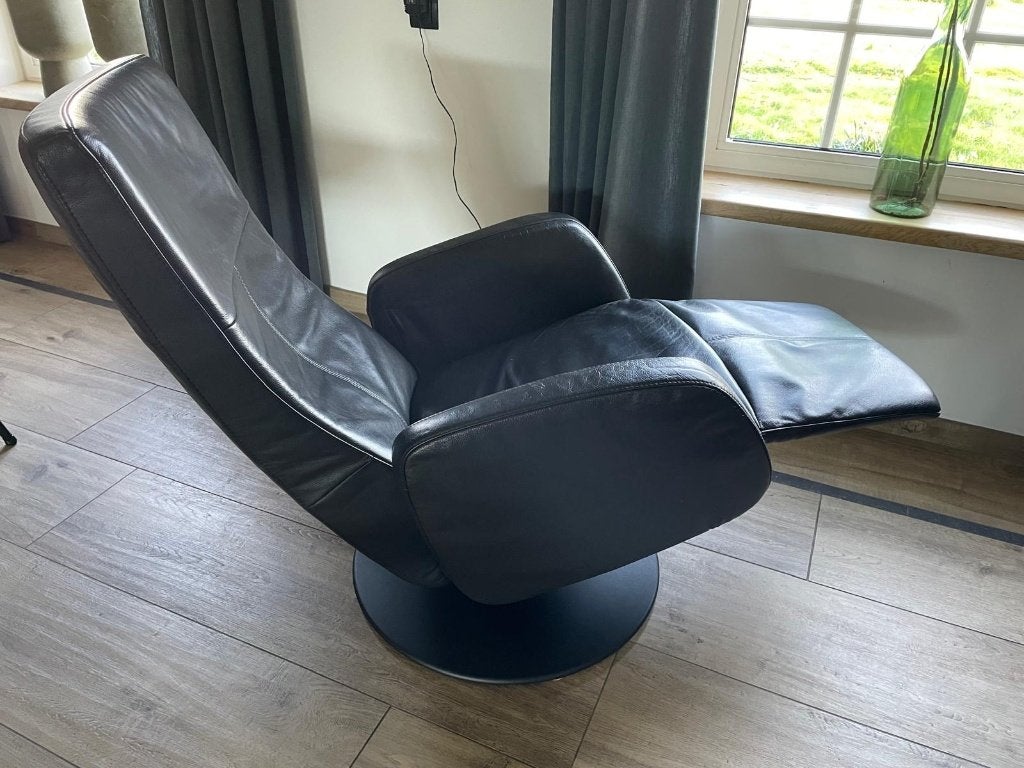 relex fauteuil electrisch met accu, Ophalen, Gebruikt, 50 tot 75 cm, Leer