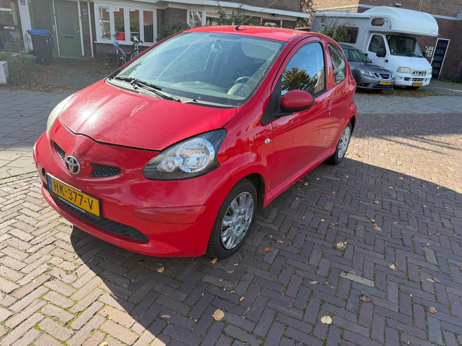 Toyota Aygo 1.0 12V Vvt-i 3DRS MMT 2006 Rood AIRCO, Voorwielaandrijving, 4 stoelen, 68 pk, Bedrijf