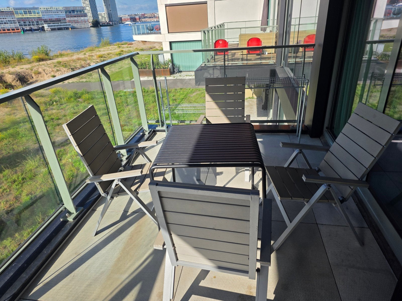 4 Frama tuinstoelen, aluminium met verstelbare leuning