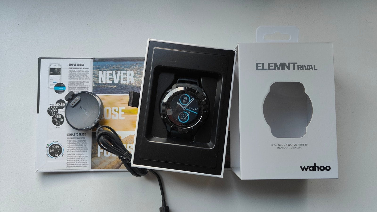 Wahoo ELEMNT Rival GPS sporthorloge - Zo goed als nieuw, Wahoo, Zwart, Ophalen of Verzenden, Zo goed als nieuw