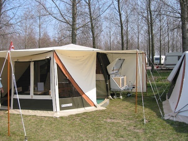 Hightech tentdak voor Holtkamper Spacer, Ophalen, Zo goed als nieuw