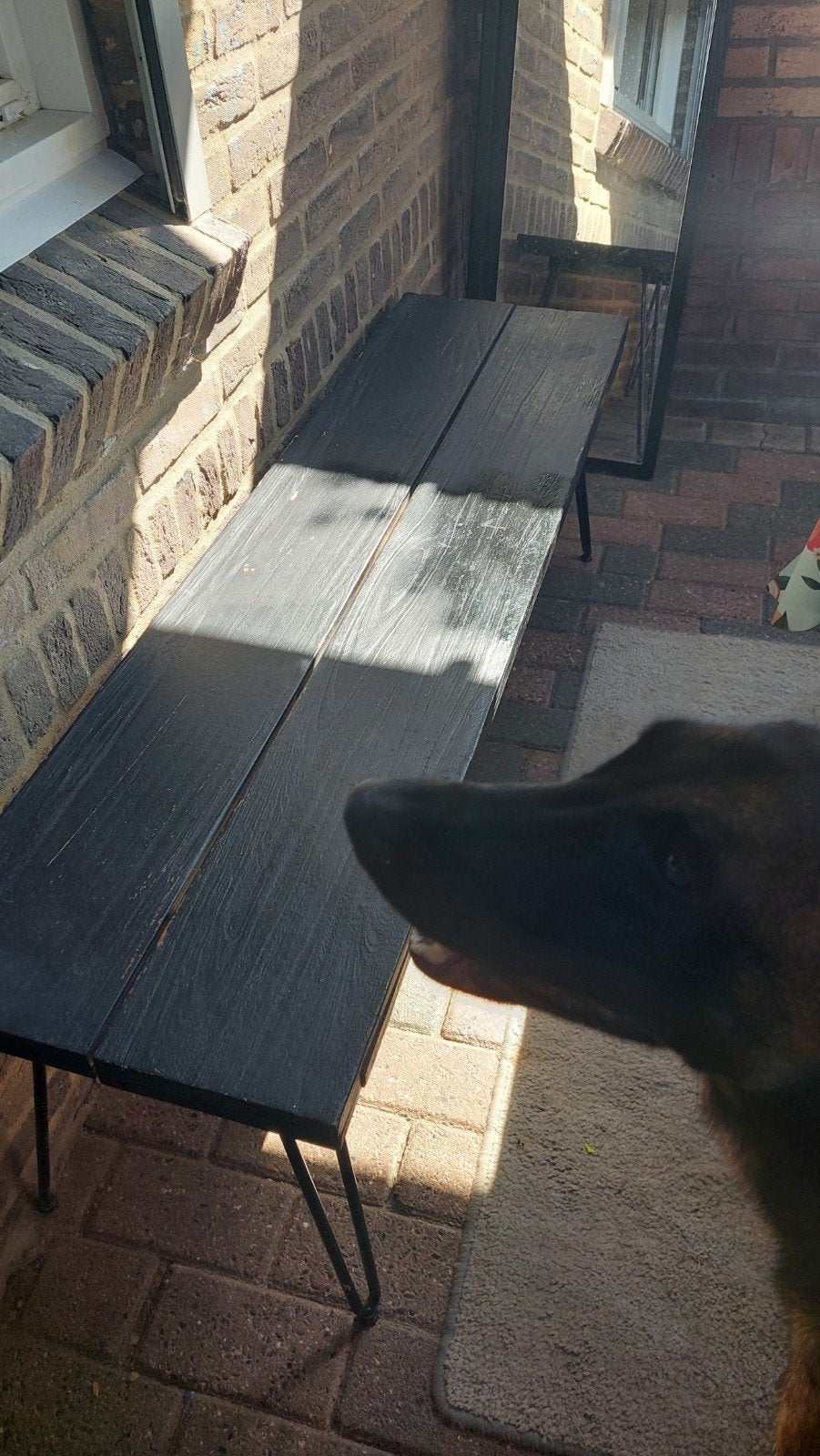 Bankje ( zonder hond), Tuin en Terras, Ophalen, 2 zitplaatsen