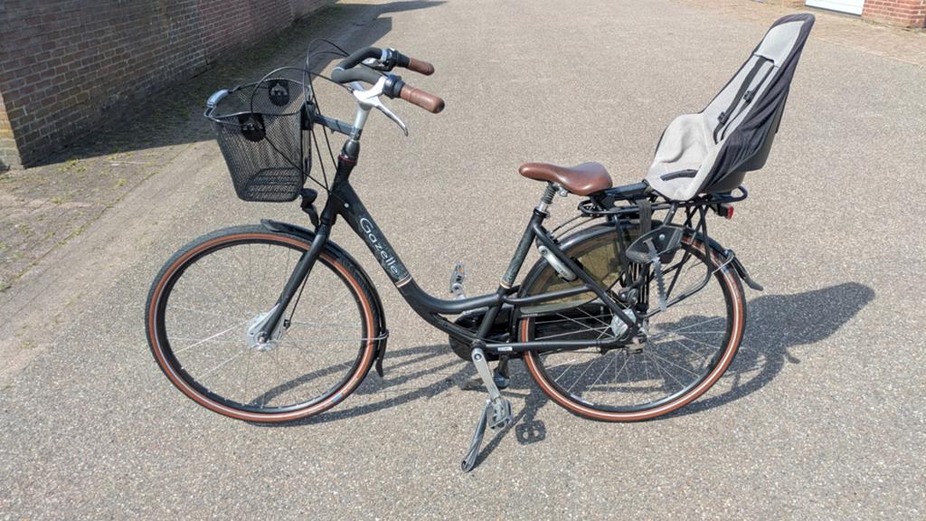 Z.G.A.N. gazelle bloom, Fietsen en Brommers, Fietsen | Dames | Moederfietsen, Ophalen, Mandje, 47 tot 50 cm, Zo goed als nieuw