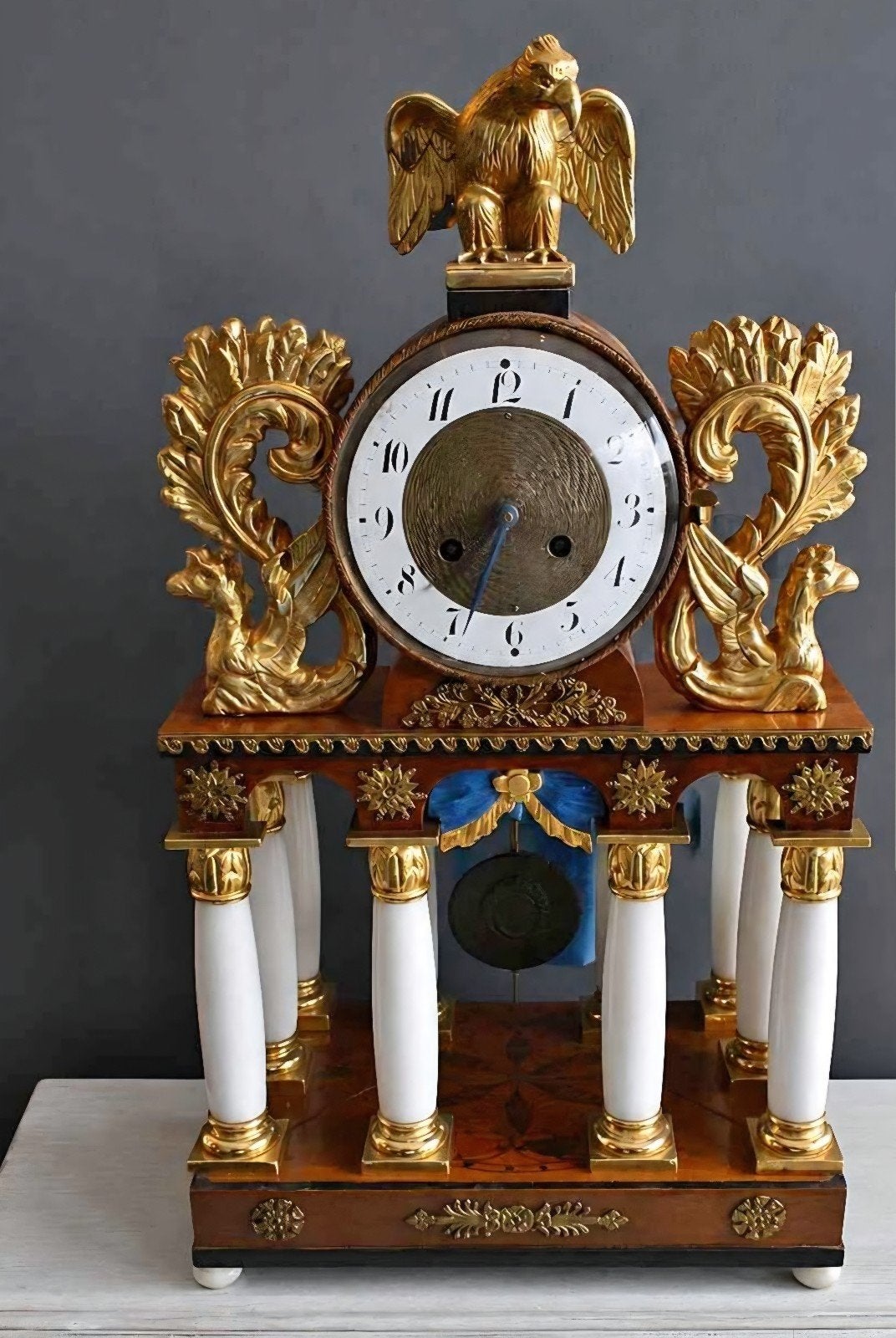 biedermeier  klok 1830, Antiek en Kunst, Antiek | Klokken, Ophalen of Verzenden