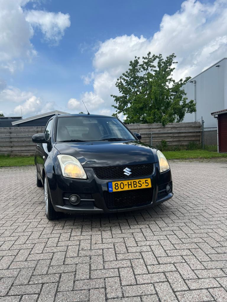 Suzuki Swift Sport 1.6 2007 NL auto Apple CarPlay, Voorwielaandrijving, 1005 kg, 40 €/maand, Zwart