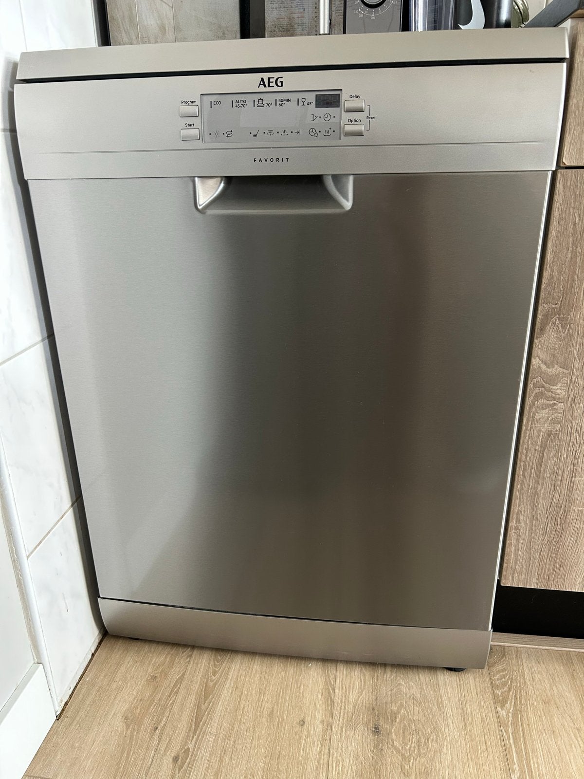 AEG FFB52610ZM Favorit Vaatwasser, Ophalen, Gebruikt, 60 cm of meer, Eco programma