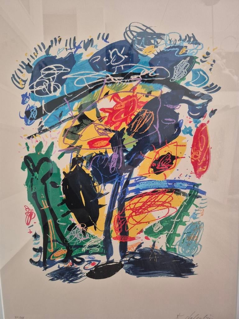 zeefdruk van Kees Salentijn,  "Hommage aan Van Gogh, Ophalen