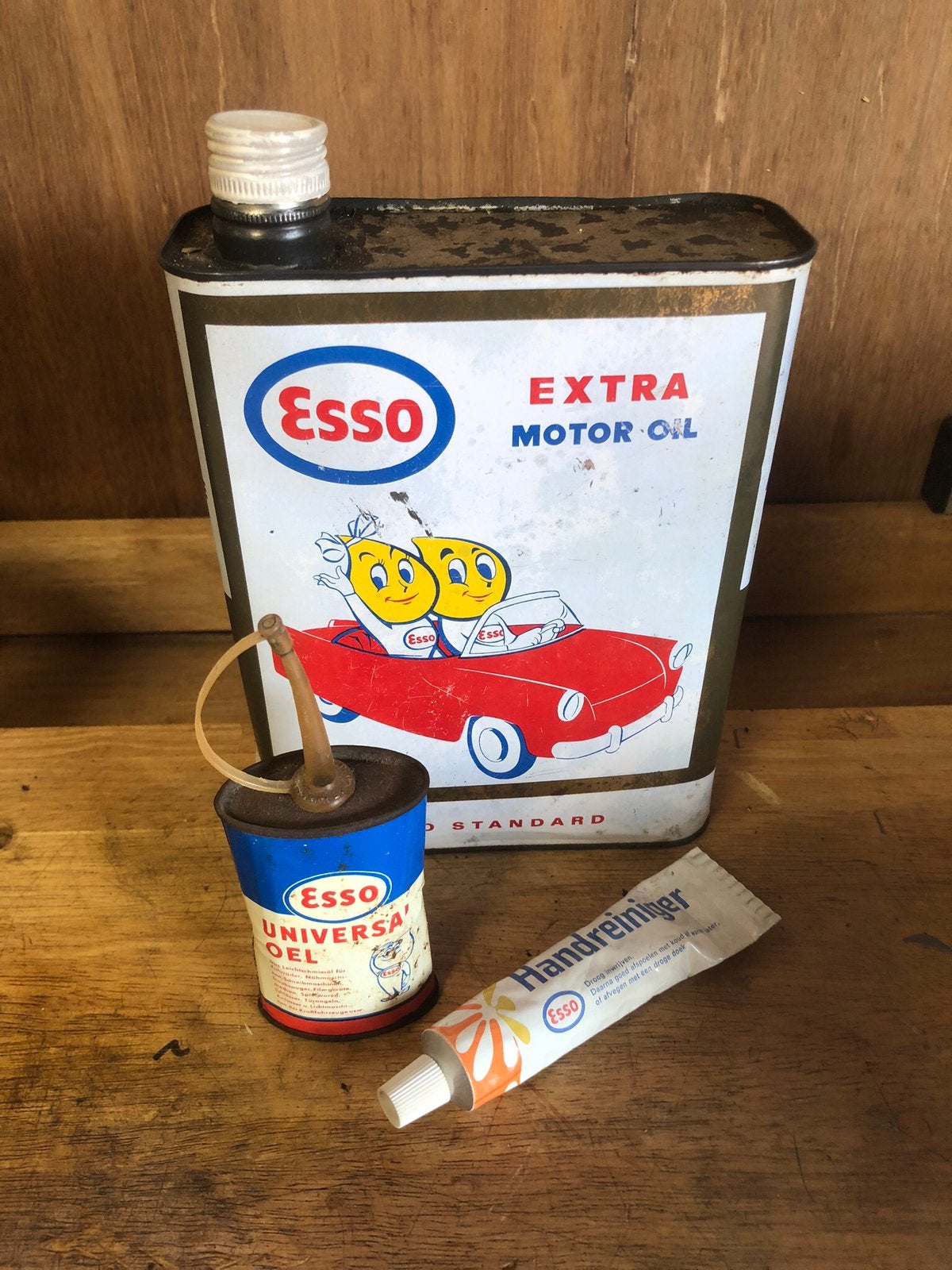 Esso items olieblik olieblikje, Ophalen of Verzenden, Gebruikt, Gebruiksvoorwerp