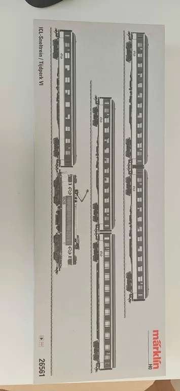 Märklin H0 26561 NS ICL Sneltrein 1828 6-delig Vitrinemodel, Wisselstroom, Treinset, Ophalen of Verzenden, Märklin