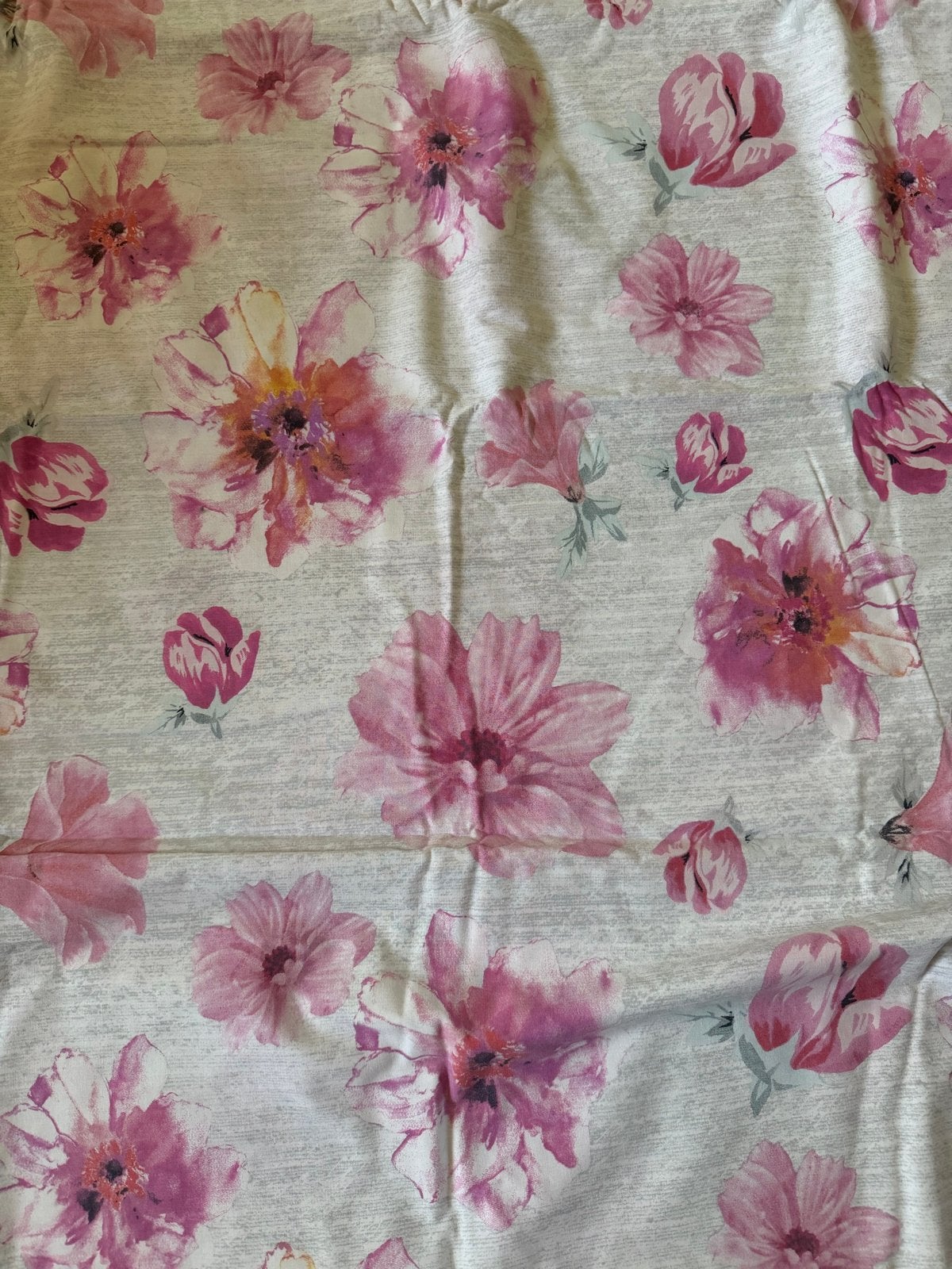 Ten Cate Dekbedovertrek met roze bloemen - Hotelkwaliteit, Gebruikt, Dekbedovertrek, Katoen, Tweepersoons
