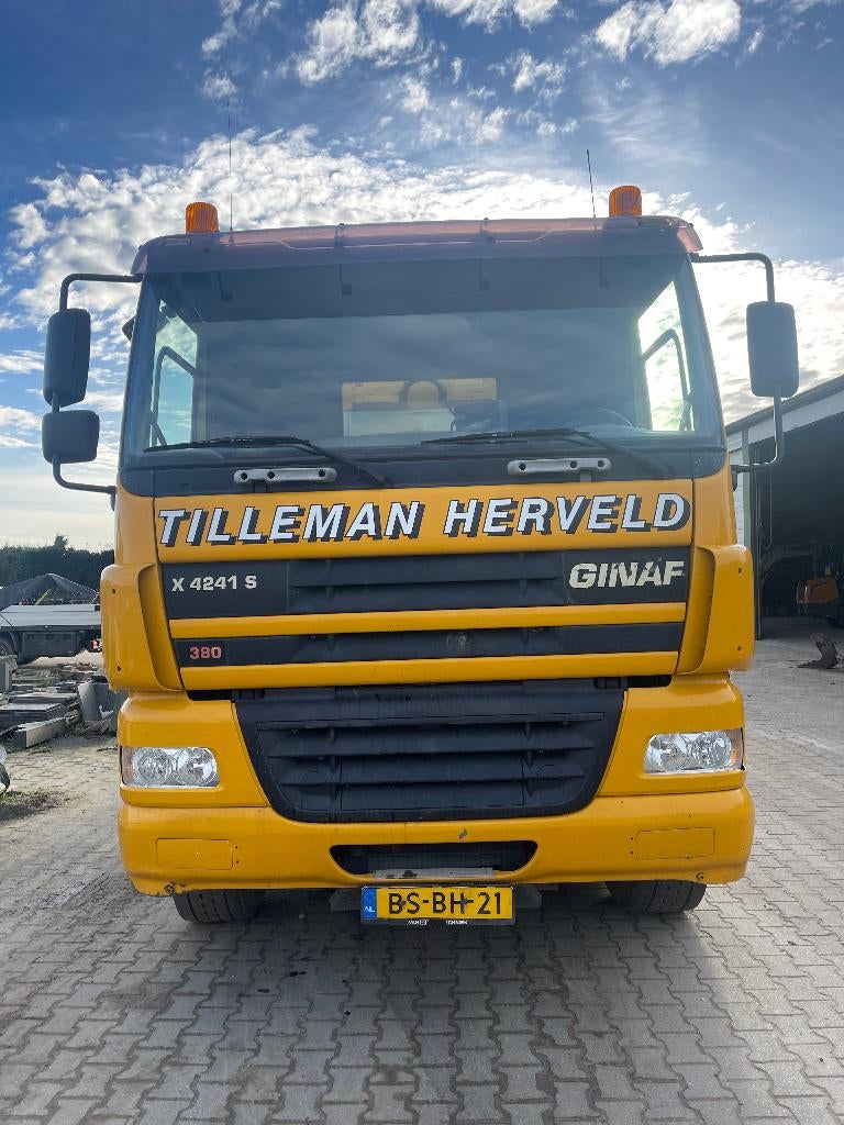 Ginaf 8x4 met translift container kipper met multi dak, Auto's, Automaat, Overige kleuren, Ginaf, Overige bekleding