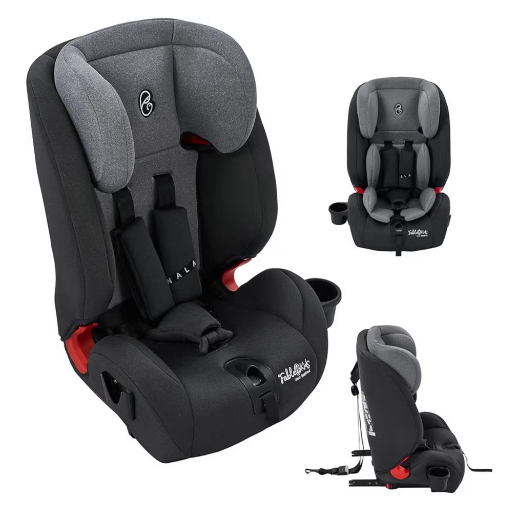 Kinderautostoel - Zwart/Grijs - Comfortabel en Veilig, Kinderen en Baby's, Overige merken, 9 t/m 36 kg, Gebruikt, Autogordel