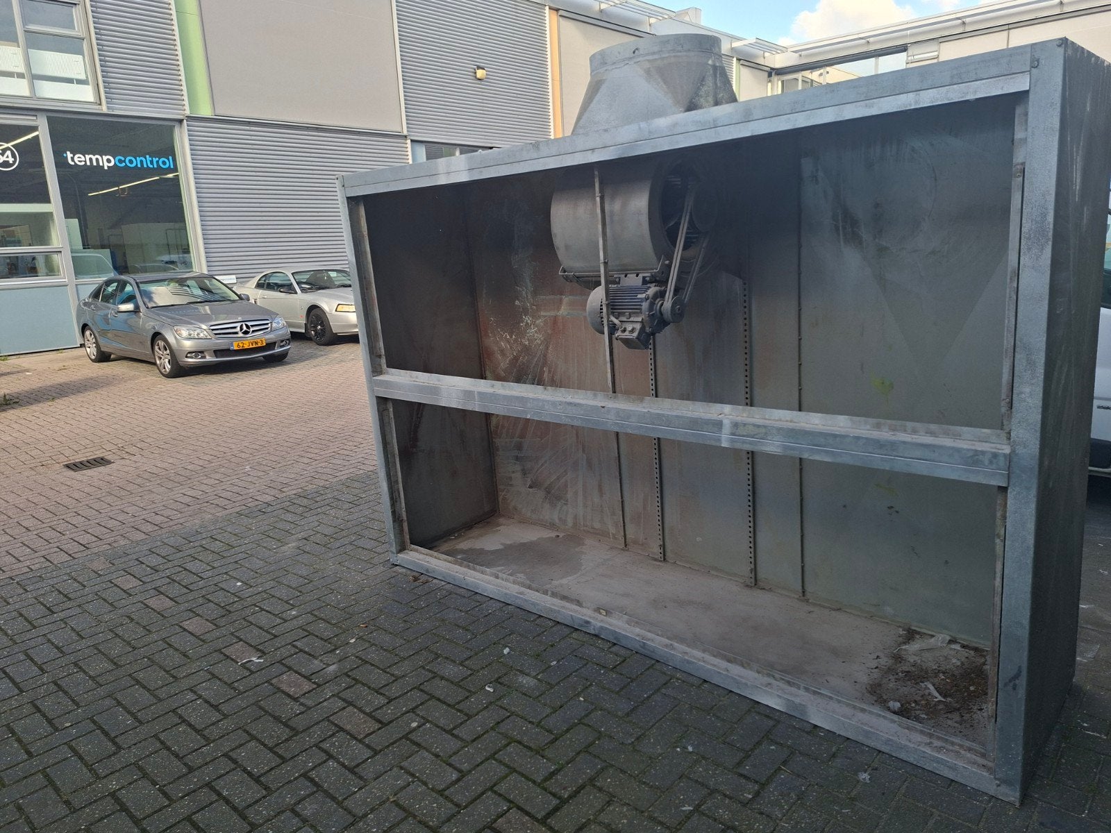 Gegalvaniseerde afzuigwand met motor., Ophalen of Verzenden