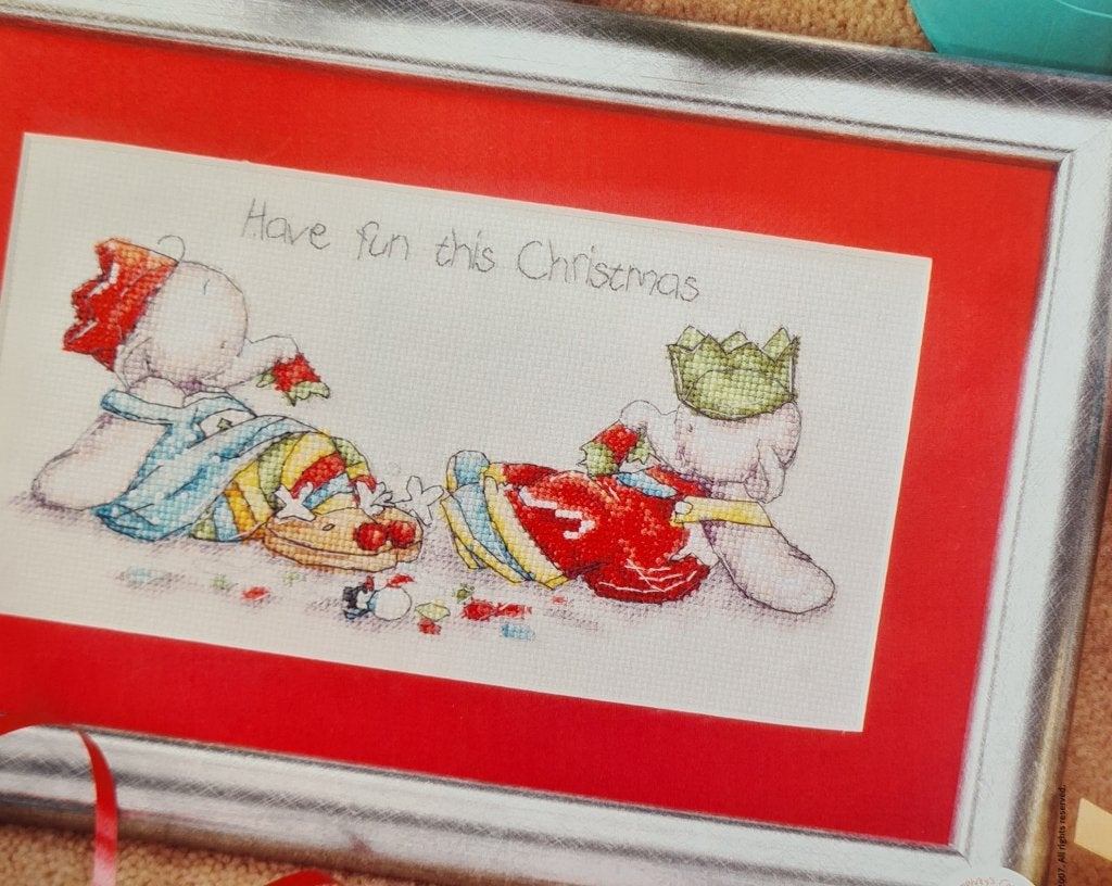 Humphrey & Lottie olifant Kerst borduurpatroon, Ophalen, Nieuw, Handborduren, Patroon