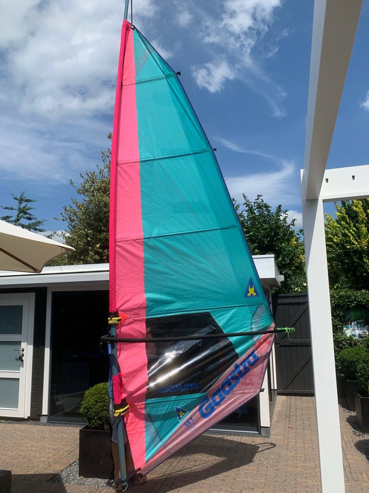Complete Windsurfset Gaastra Power Speed & F2 Bahia, Watersport en Boten, Ophalen, Gebruikt, Gaastra, 3.5 tot 5 m²