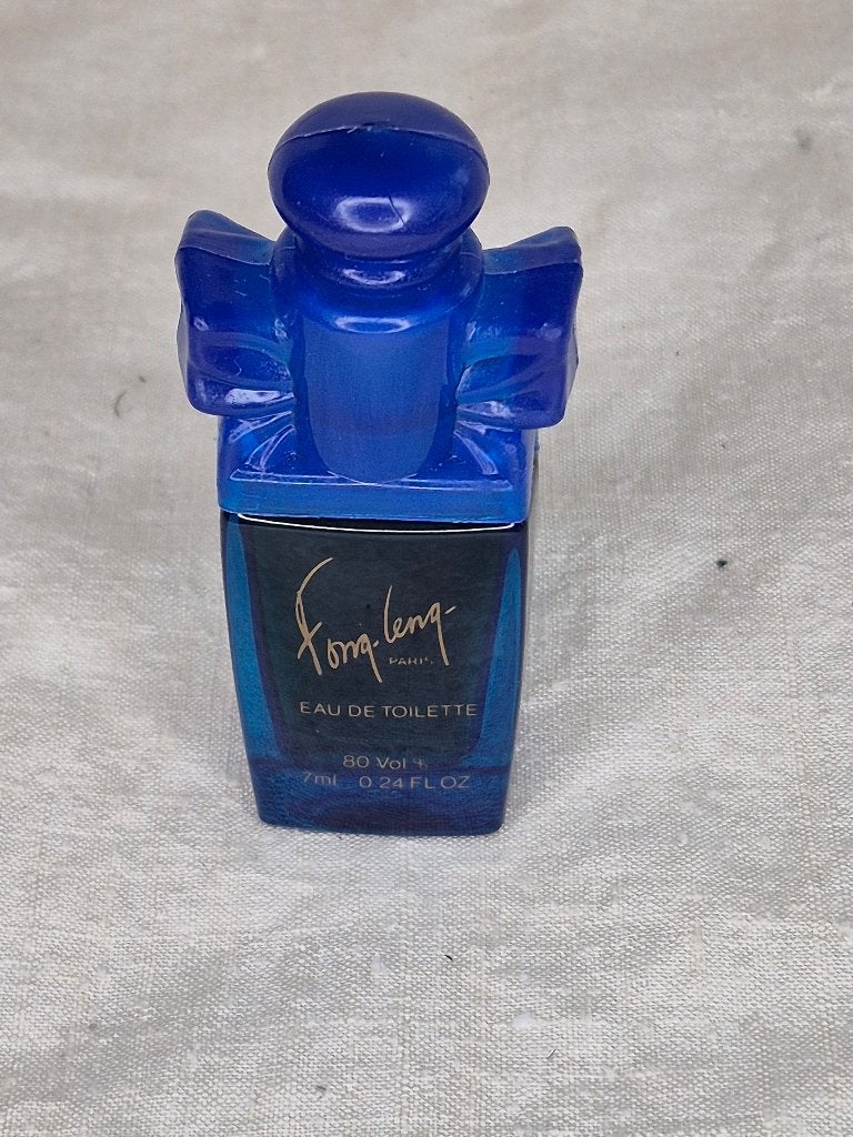 Fong Leng KLM miniatuur Eu de Toilette Licht Blauw Glas, Ophalen of Verzenden, Nieuw, Miniatuur