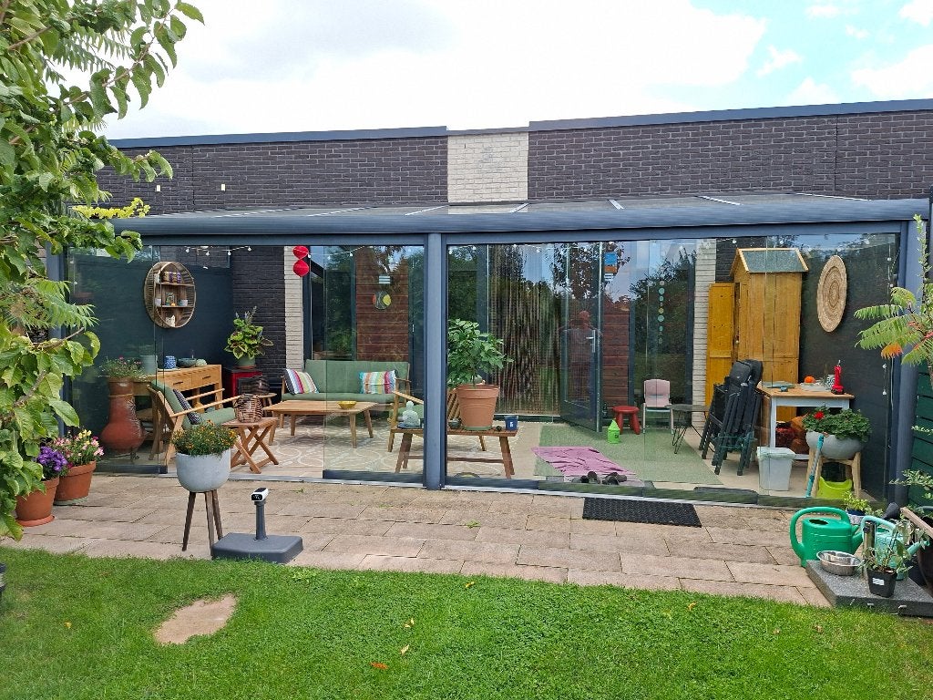 Tuinkamer 7 X 3 m2, Ophalen, Zo goed als nieuw, Serre