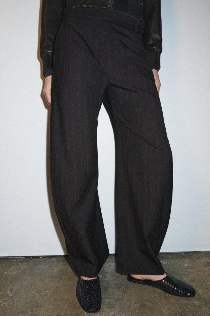 Zara pantalon met krijtstreep., Kleding | Dames, Overige kleuren, Zara, Maat 46/48 (XL) of groter, Nieuw