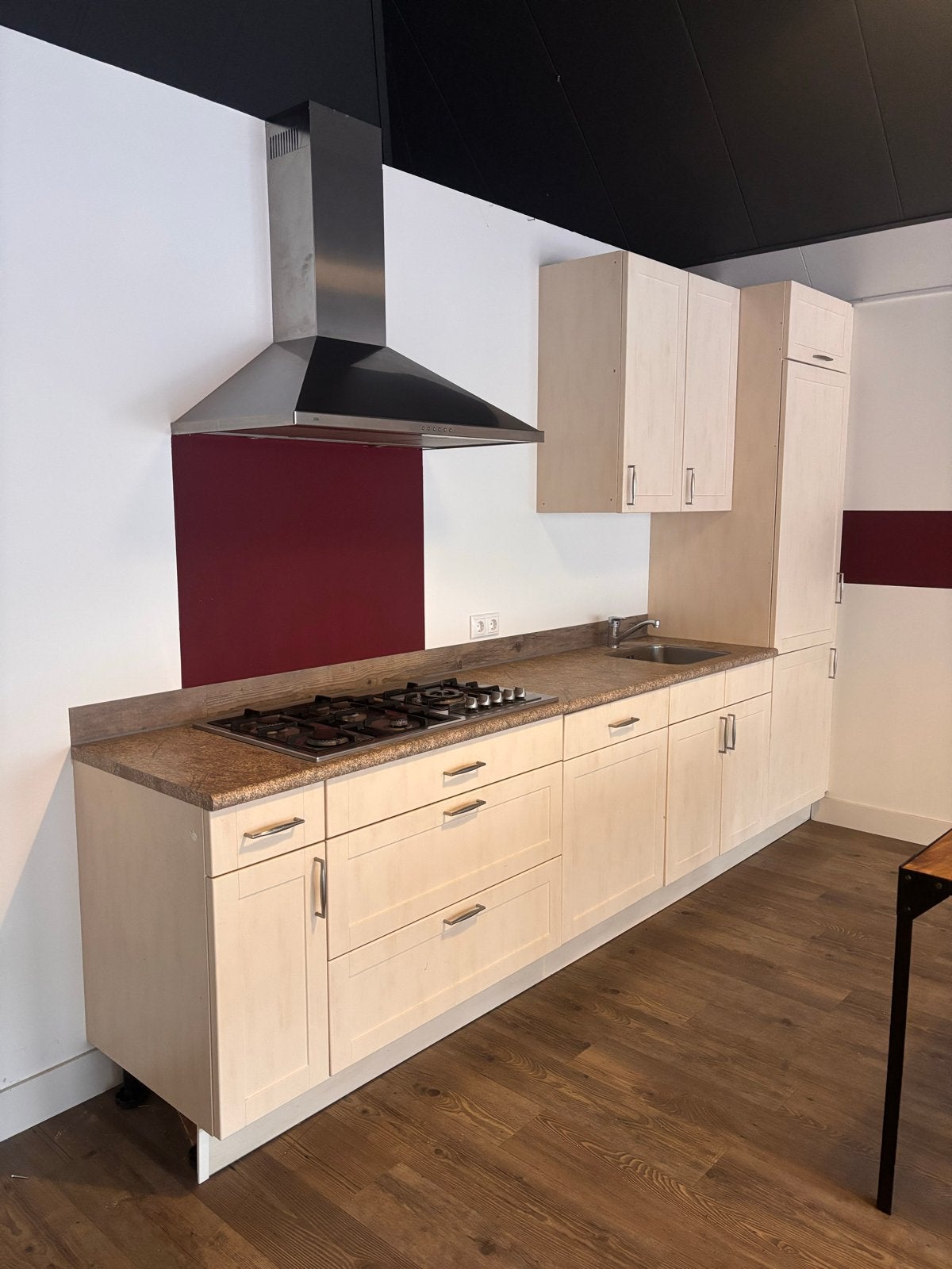 Complete keuken met inbouwapparatuur, Ophalen, Gebruikt, Overige kleuren, Enkelwandige keuken
