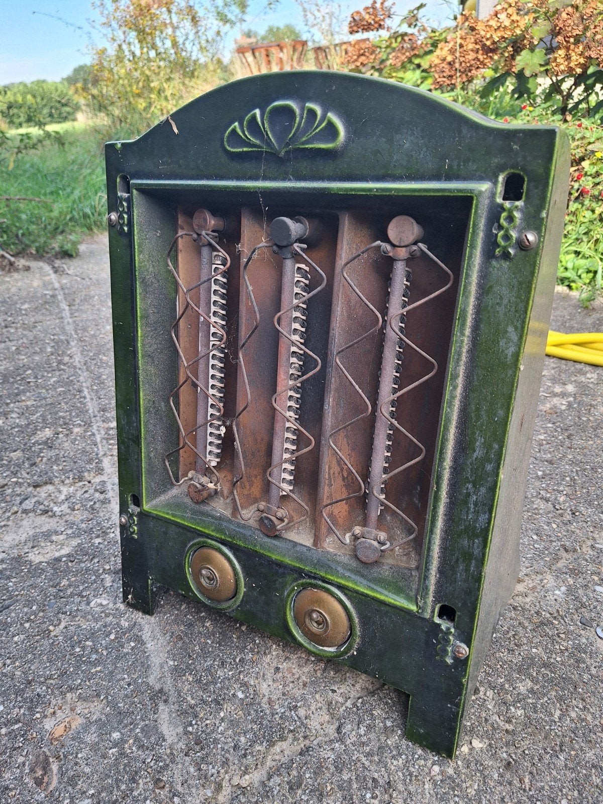Elektrische straalkachel antiek, Ophalen