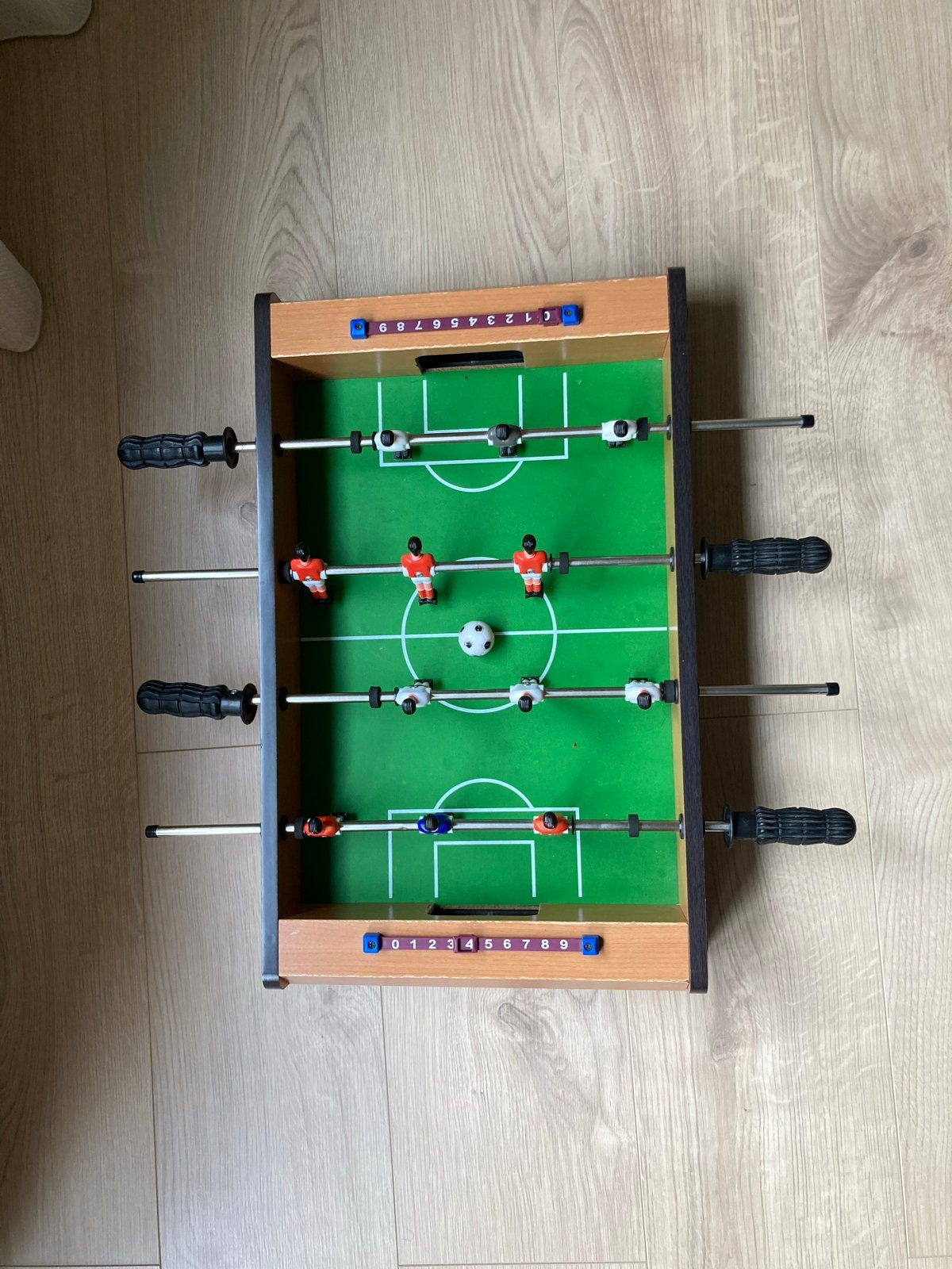 Mini Tafelvoetbalspel - Compact en Draagbaar, Ophalen of Verzenden, Gebruikt