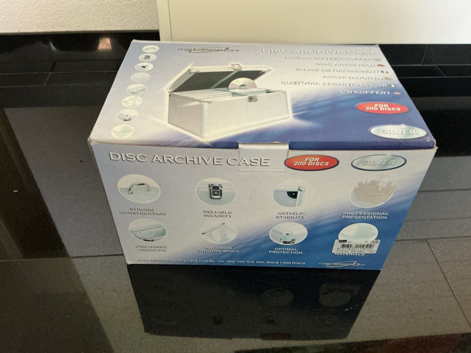 CD/DVD Archiefkoffer voor 200 Discs - Zilver-Nieuw in doos, Ophalen of Verzenden, Metaal, Cd's of Dvd's, Nieuw