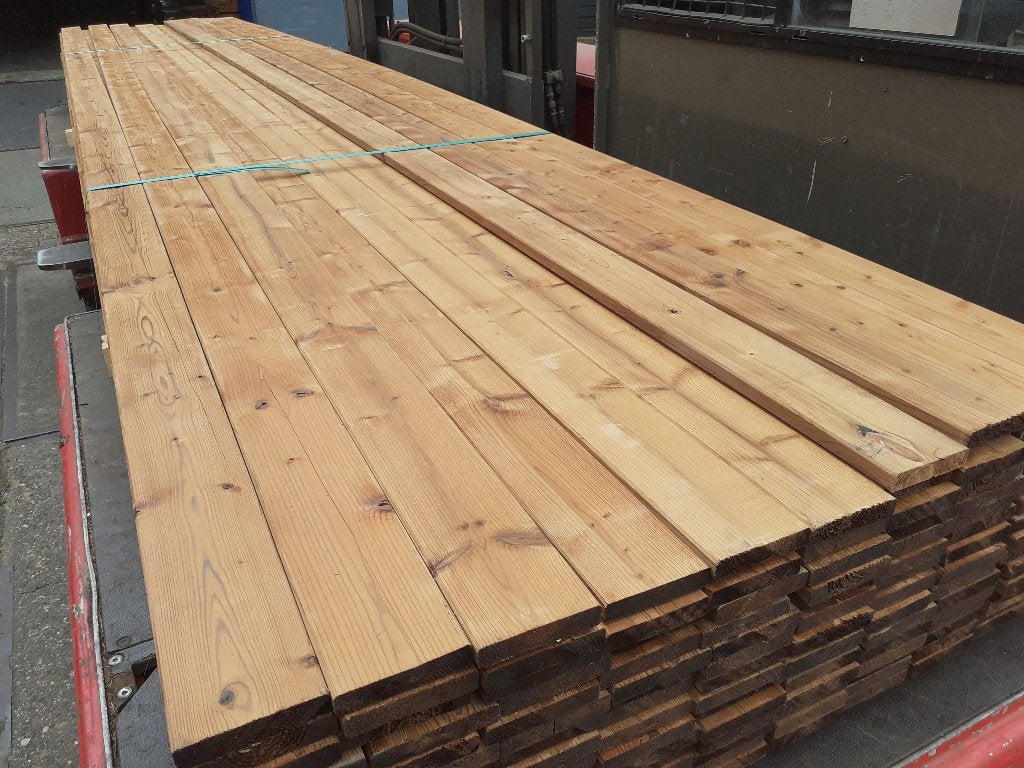 Thermowood Vuren 18x90x4500mm en 4800mm - Op=Op, Ophalen of Verzenden, 250 cm of meer, Planken