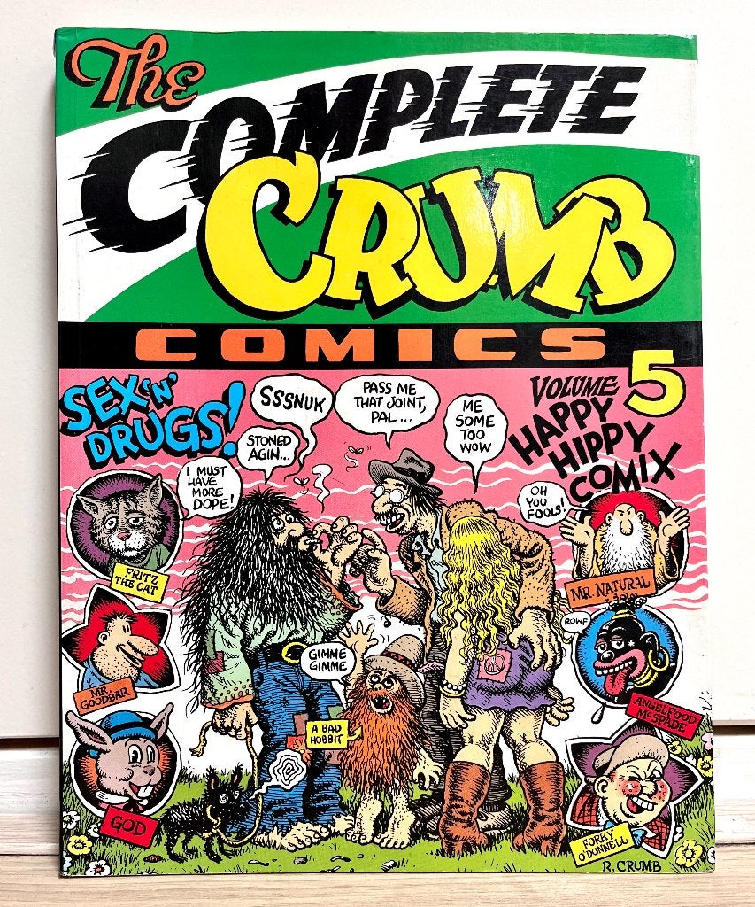 Robert Crumb - Complete Crumb Comics 5 Happy Hippy Comix, Boeken, Strips | Comics, Gelezen, Amerika, Complete serie of reeks, Ophalen of Verzenden