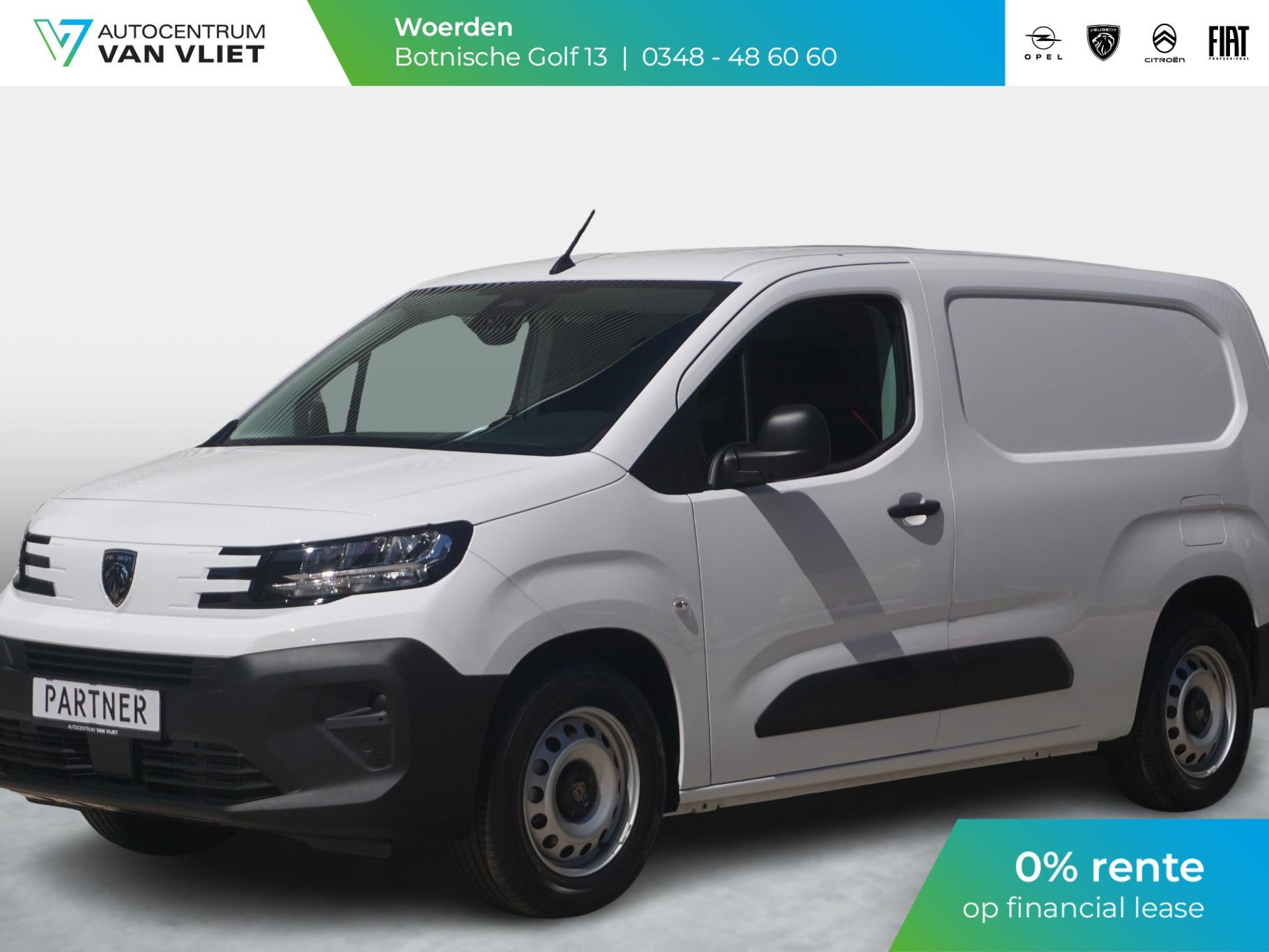 Peugeot e-Partner L1 50 kWh | 0% rente | camera | Apple Carp, Met garantie (alle), Wit, Origineel Nederlands, Nieuw