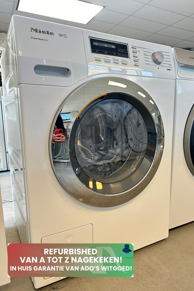 MIELE W1 PowerWash 2.0 8KG 1600T WASMACHINE A+++ VOORLADER, 1200 tot 1600 toeren, MIELE, Info@adoswitgoed.nl, Refurbished