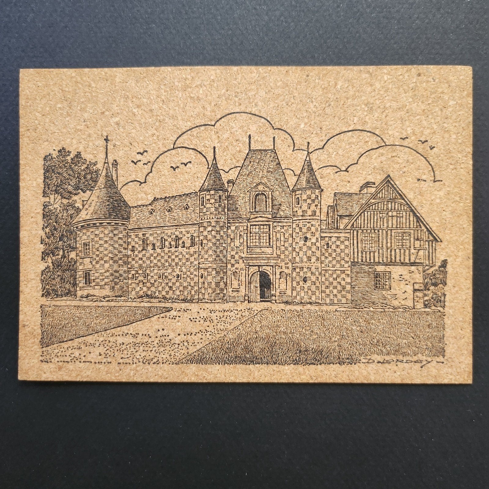 Kurken kaart St-Germain-de-Livet (Calvados) - Manoir, Verzamelen, Verzenden